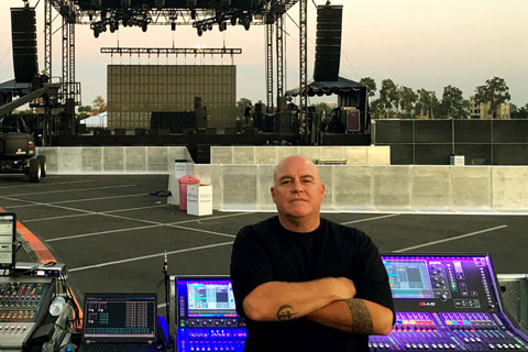 Shawn London mixed FOH with sound and lighting systems provided by Harmony Event Productions