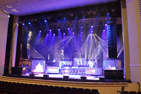 Special Event Services are the audio contractor for the tour and are deploying part of their large Outline inventory