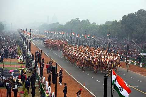 Each year, more than 200,000 people attend the Republic Day parade at Rajpath