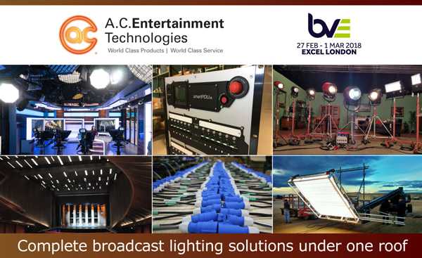 AC-ET will show a spread of broadcast lighting technology