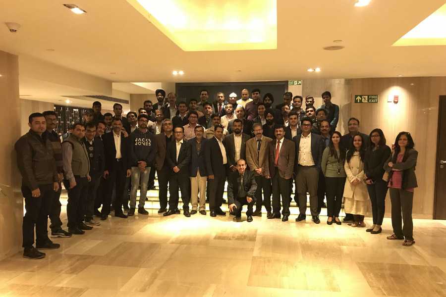 Partners and attendees at the Delhi Atlona On-Tour event