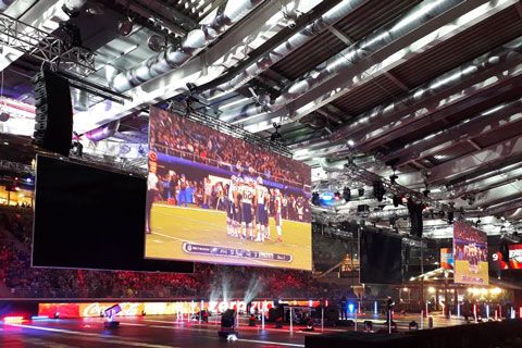 ‘Europe's biggest Super Bowl Party’ was held in the Vienna Albert Schultz ice rink