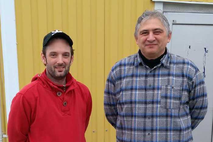 L-R: Jonas Jonsson, production technician, and Dimitar Kolev, R&D engineer