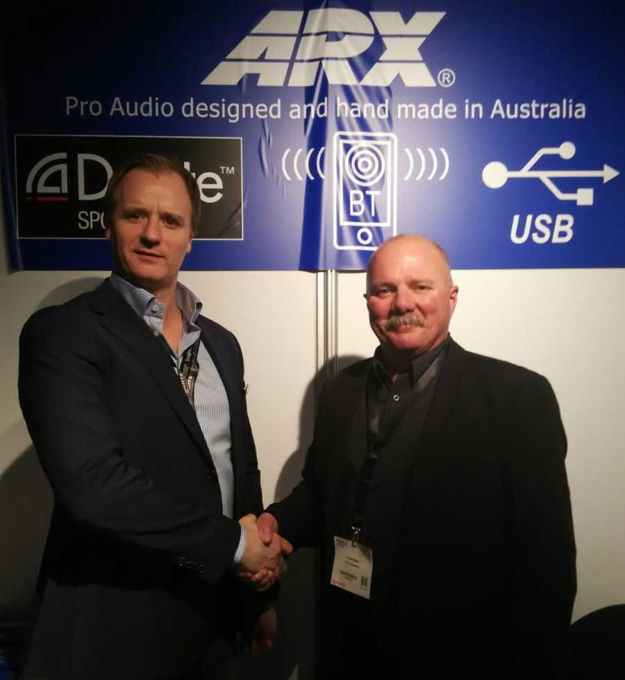 Carl August Tidemann (Prostage AS) and Colin Park (ARX) at ISE 2018