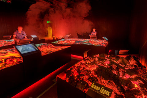 The 2,500sq.m Lava Centre was designed and built as a fully immersive show