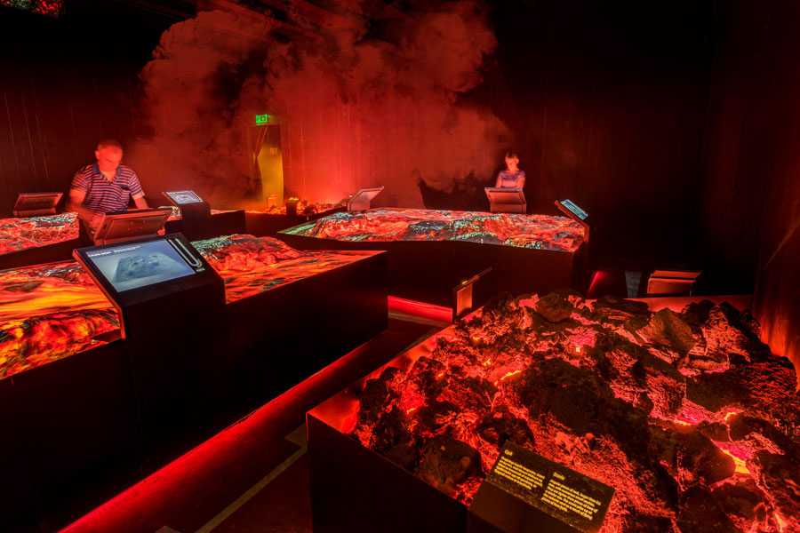 The 2,500sq.m Lava Centre was designed and built as a fully immersive show