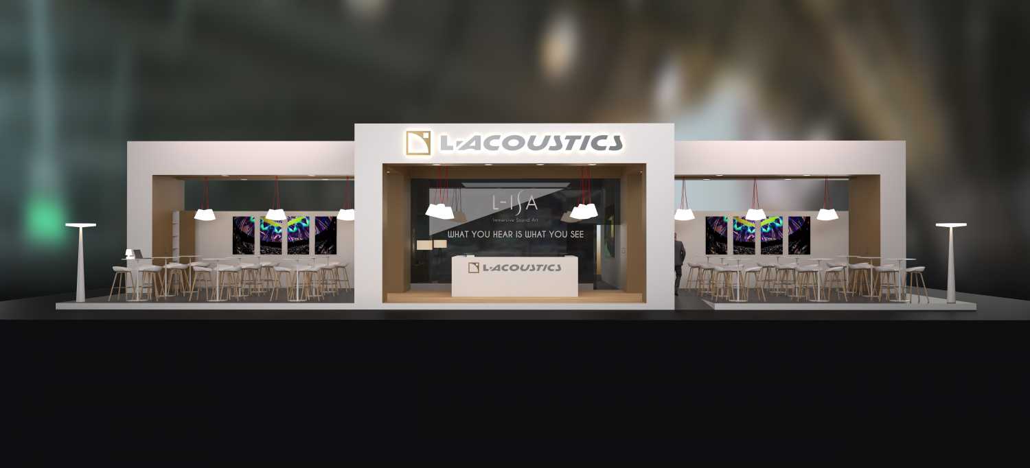 The L‑Acoustics booth for Prolight+Sound 2018