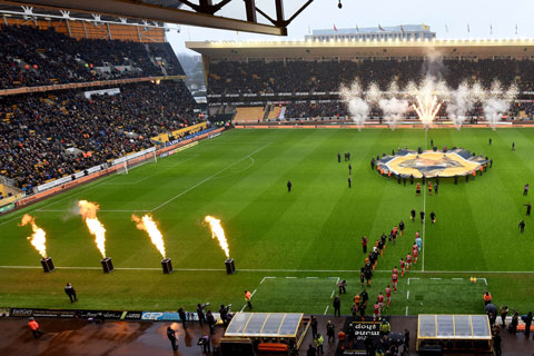 Molineux Stadium, home ground of the Wolverhampton Wanderers Football Club since 1889