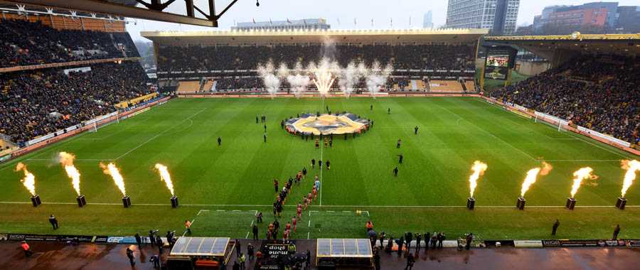 Molineux Stadium, home ground of the Wolverhampton Wanderers Football Club since 1889