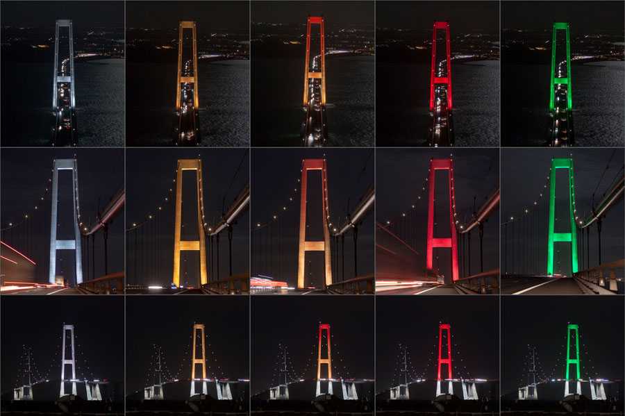 Lighting the world’s third largest suspension bridge