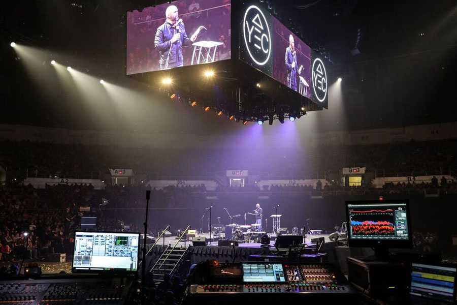 Elite Multimedia provided an expansive audio, lighting, LED video and live IMAG video design