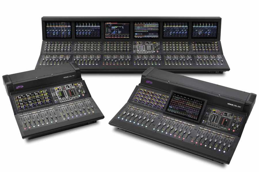 The Avid VENUE | S6L live sound family offers a wide variety of surfaces