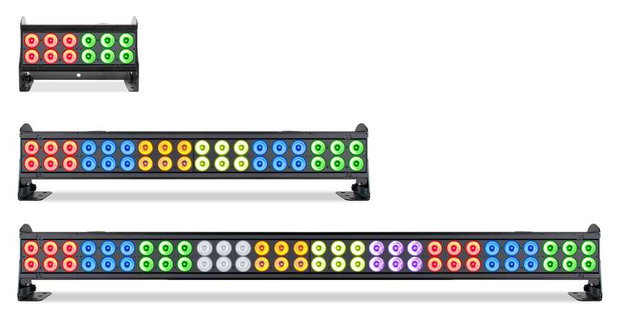 The Seven Batten’s high-power LEDs offer an expanded palette of colours