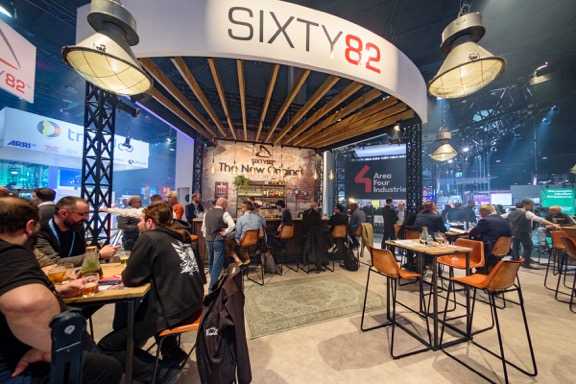 Sixty82’s stand was built using some of its own products to replicate a pub