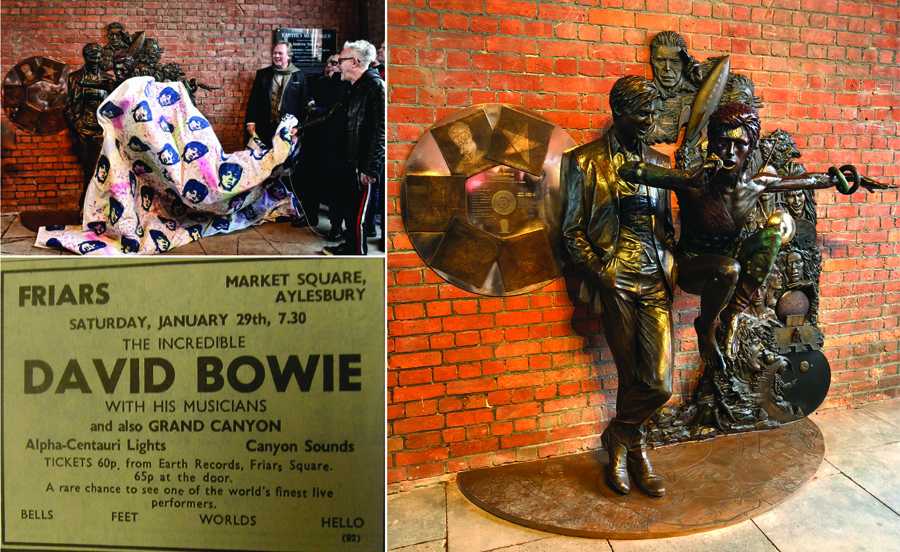 Earthly Messenger features Bowie as Ziggy Stardust and other characters from his career