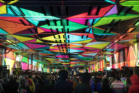 Tunnel Visions: Array transformed the tunnel into an audio-visual performance space