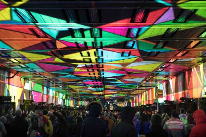 Tunnel Visions: Array transformed the tunnel into an audio-visual performance space