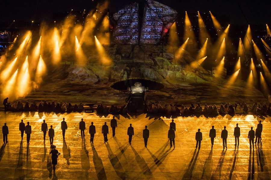 The 2018 Israeli Independence Day (Yom Ha'atzmaut) opening ceremony on Mount Herzl (photo: Louise Stickland)