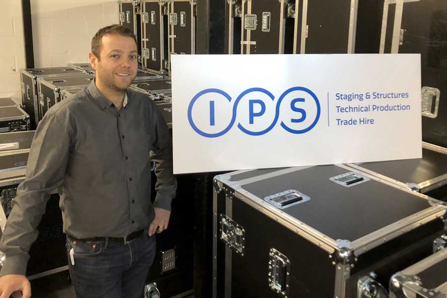 Managing director James Mason with new IPS logo