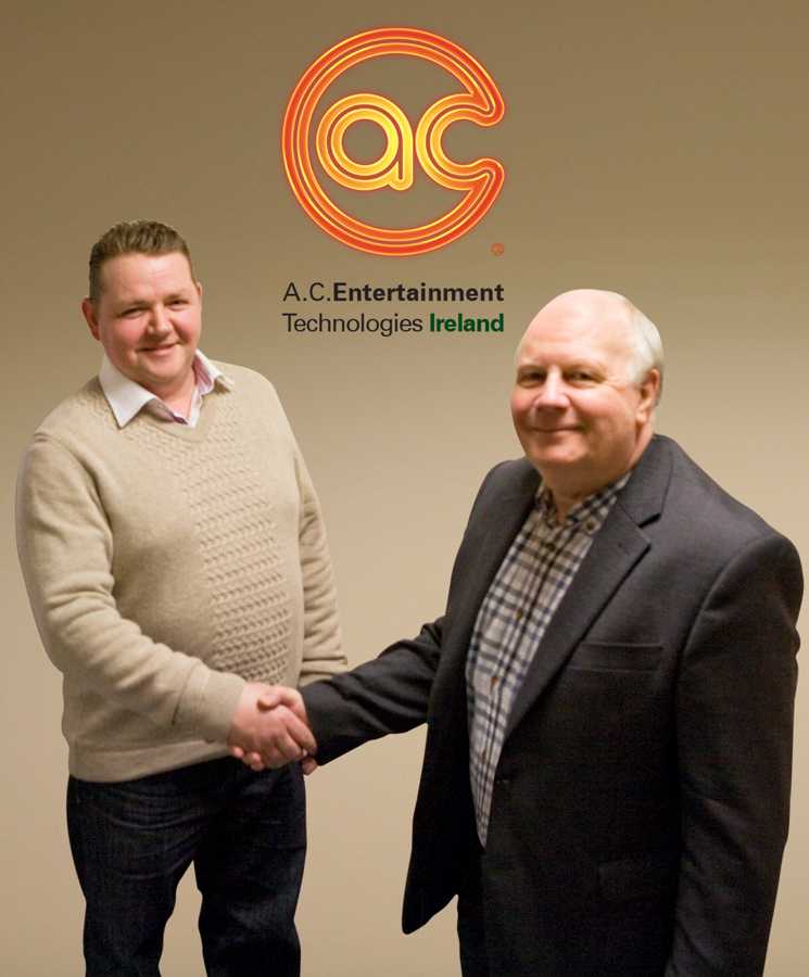 AC-ET Ireland's managing director Aaron Cripps with David Leggett, AC-ET executive chairman