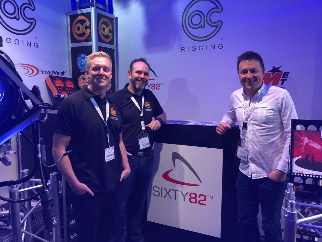 AC-ET's Oliver Sharpe and Matthew Millward with Sixty82's co-founder, Lee Brooks