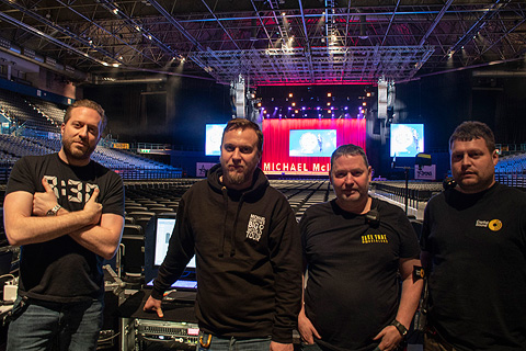 The sound crew: Steve Carr, Toby Donovan, Finbarr Neenan and David Preston