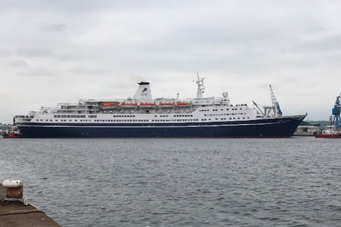 Cruise ship Marco Polo is sailing on a number of voyages from the port during May and June