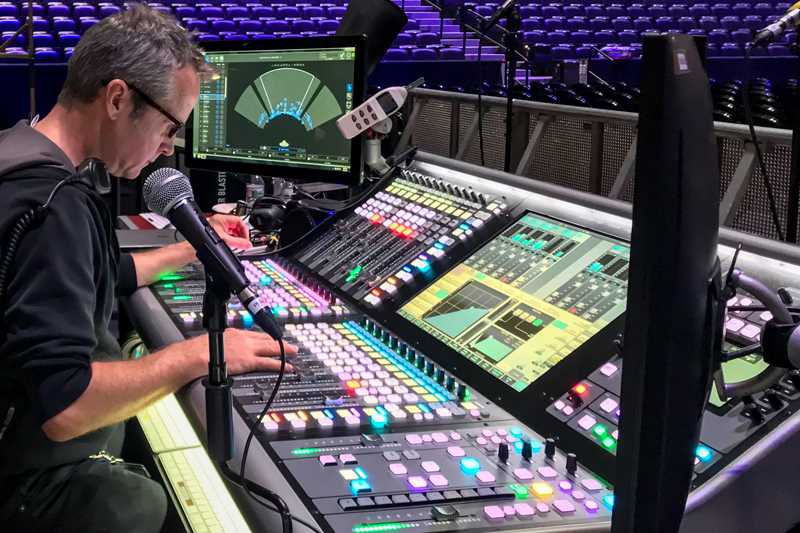 FOH engineer Philip J Harvey