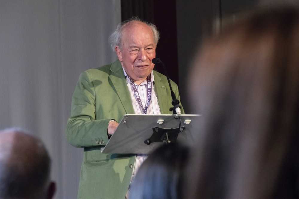 Roger Fox, the theatre show's retiring director, was recognised with a special award I Photo: www.abtt.org.uk