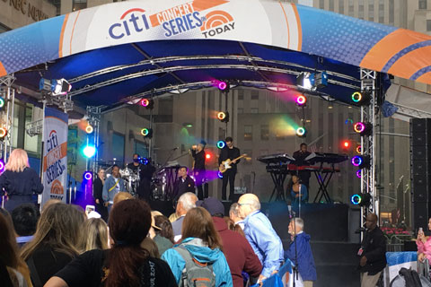 The Citi Concert Series stage in Manhattan