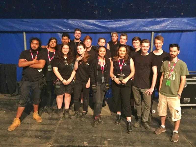 Backstage Academy students at BBC's Biggest Weekend