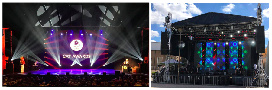 The fixtures were used at Canberra's main NYE celebration and recent CAT Awards