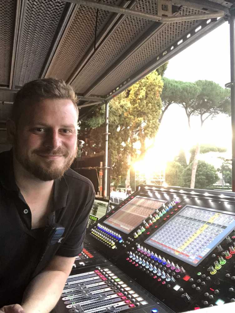 FOH engineer John Gale