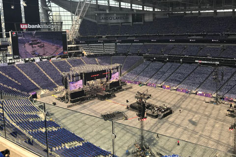 The US Bank Stadium in Minneapolis