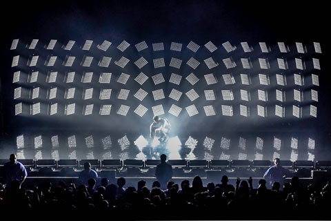 The performances took place in front of a ‘DreamWall’ rigged with Ayrton fixtures (photo: Shad Yassini)