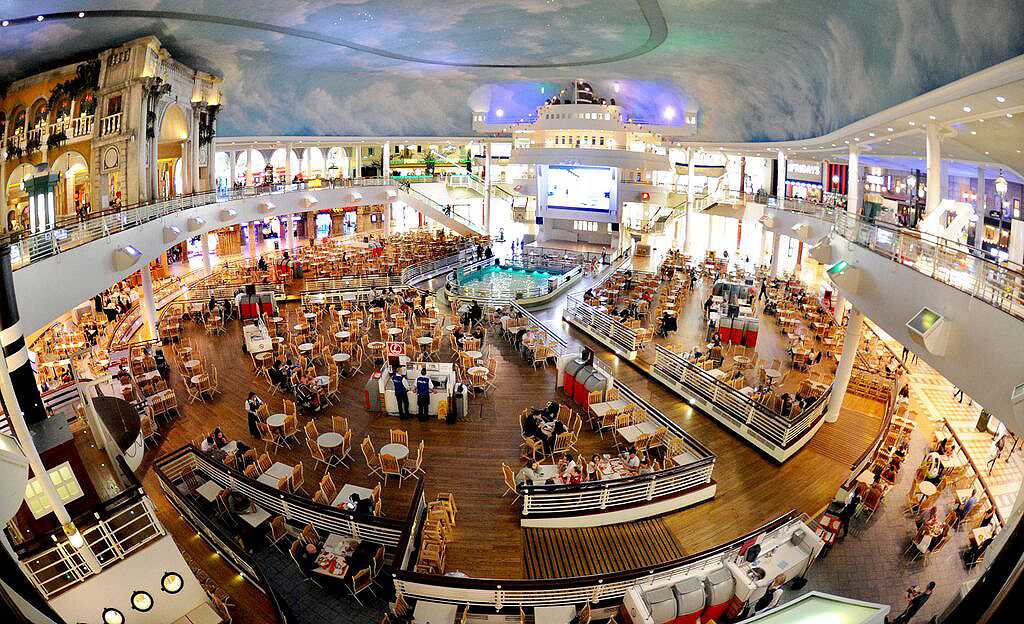 The Orient food court is the centre’s entertainment and hospitality hub