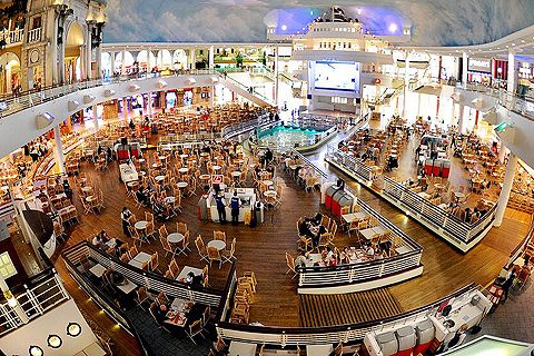 The Orient food court is the centre’s entertainment and hospitality hub