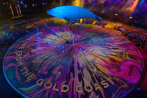 The opening ceremony of the Gold Coast 2018 Commonwealth Games