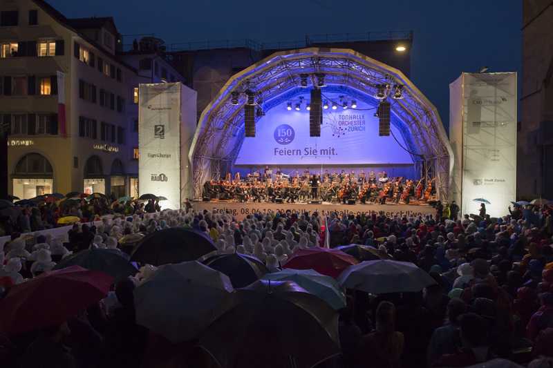 The 150th anniversary concert of the city’s famous Tonhalle Orchestra