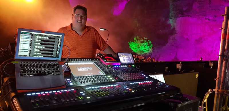 FOH engineer Yamil Martínez at his SD12