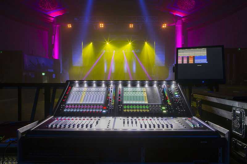 A DiGiCo SD12 complete with D2 stage rack was specified for control (photo: Jim Ellam)