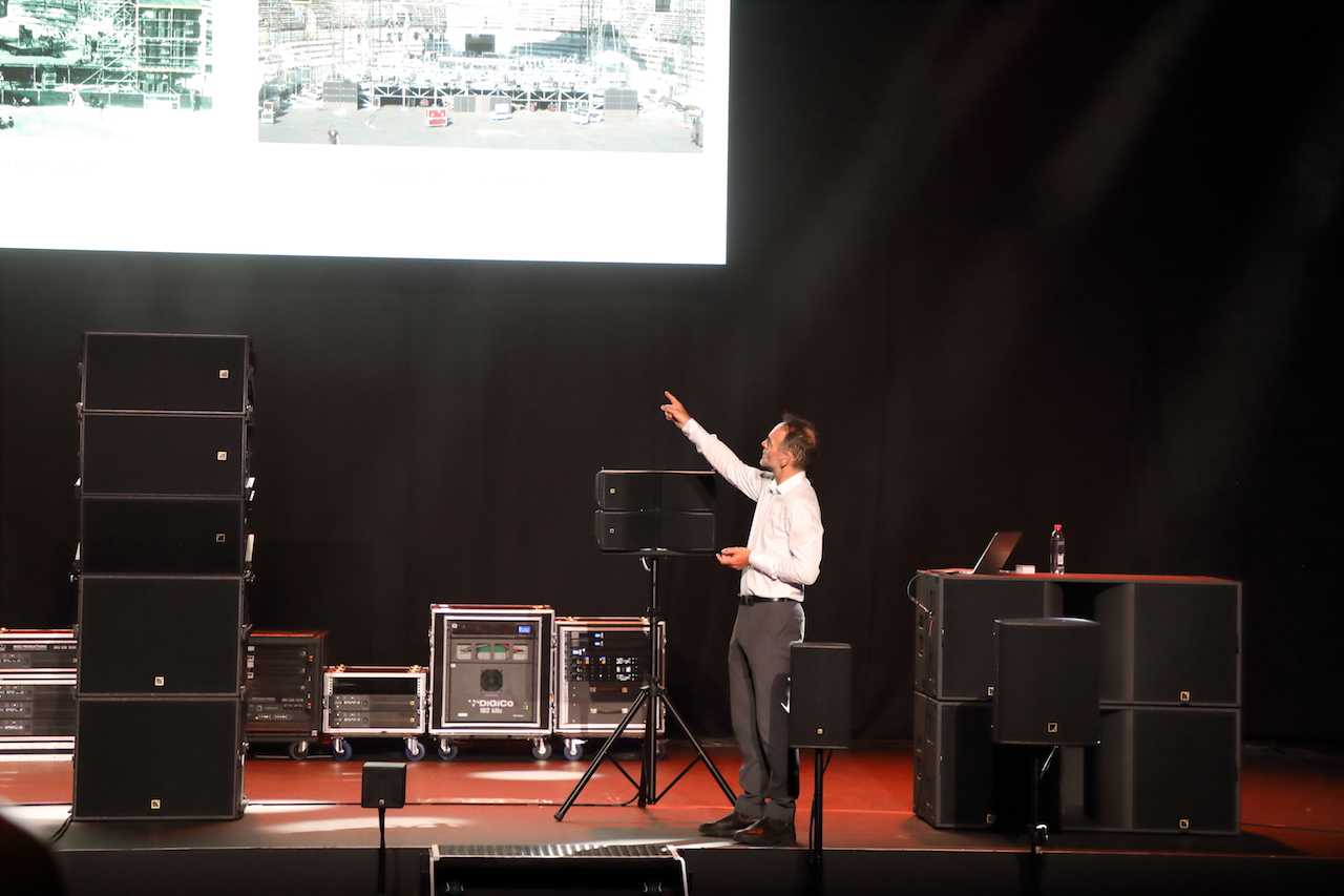 Tim McCall presented the entire L-Acoustics product range