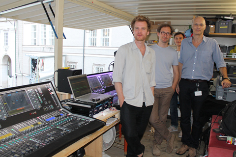 The FOH engineers with Dr. Edwin Pfanzagl-Cardone