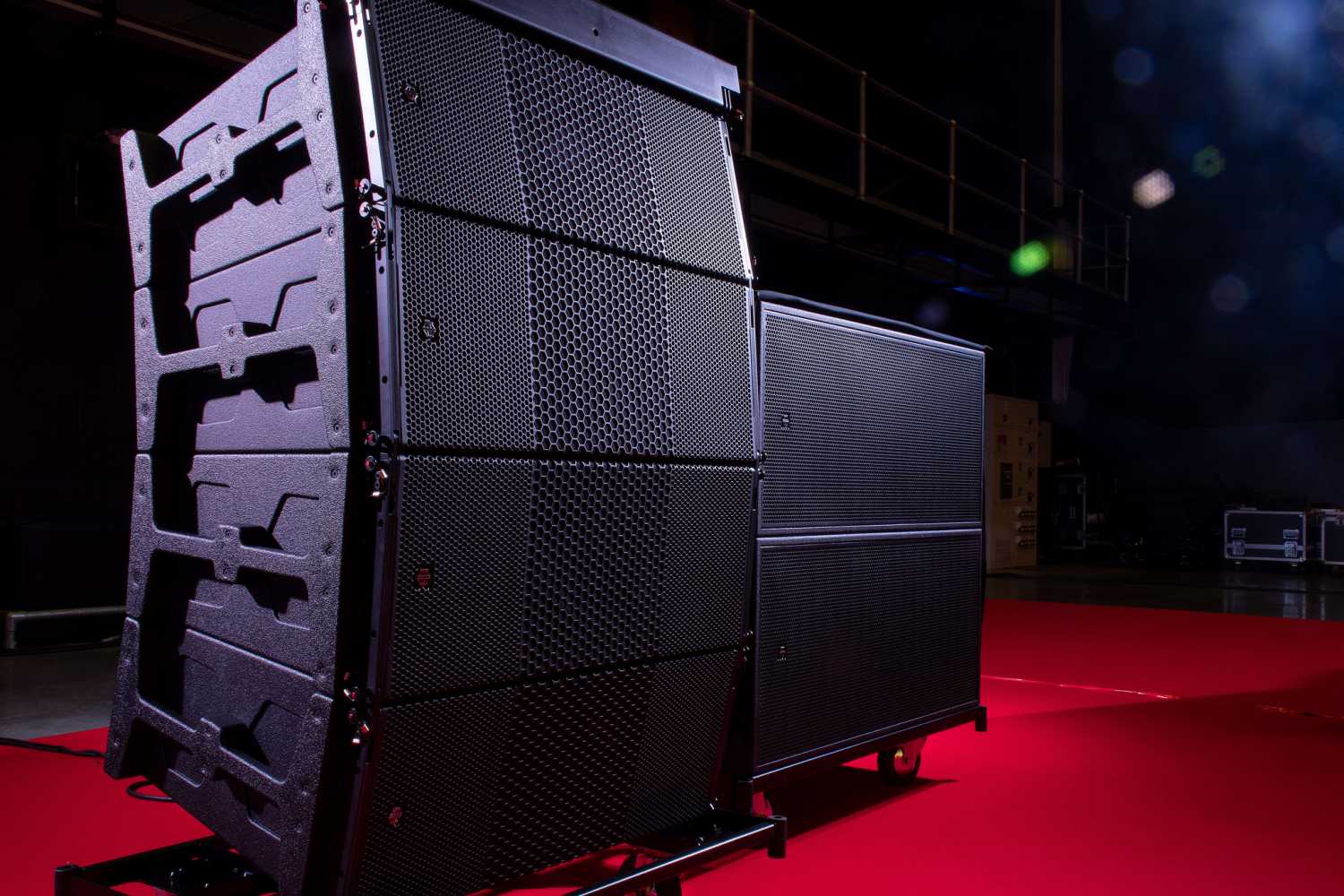 The HALO Arena large-format line array system will be shown with its dedicated transit chariot