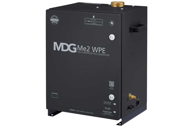 MDG’s Me2 WPE, part of a selection of haze and fog generators