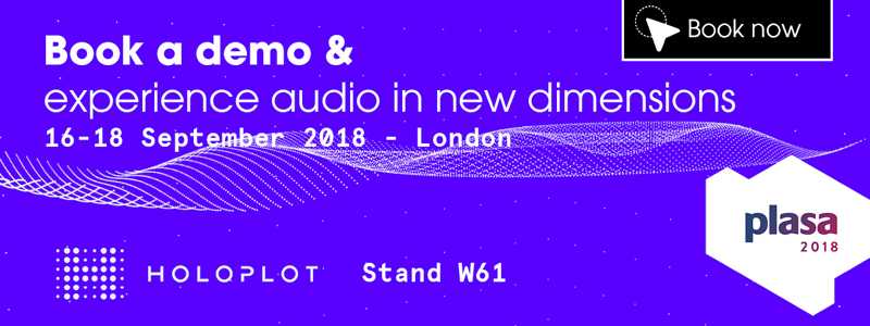 Look out for Holoplot's seminars whilst at the PLASA Show