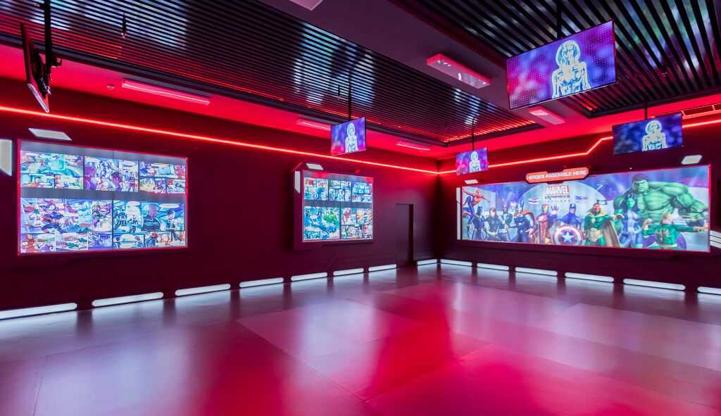 The newly-opened Marvel Experience in the Megabangna mall in Bangkok