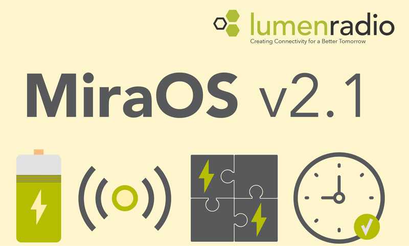 MiraOS enables products to become connected through large-scale wireless mesh networks