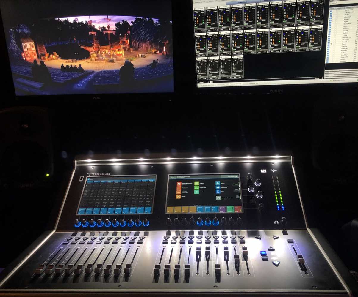 The DiGiCo SD9 and S21 help address the complex signal distribution