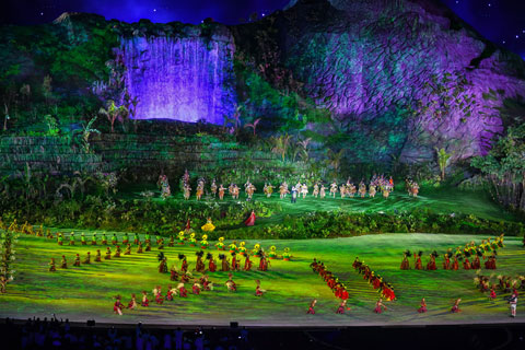 The opening ceremony of Asia’s largest sporting event featured a general cast of around 4000
